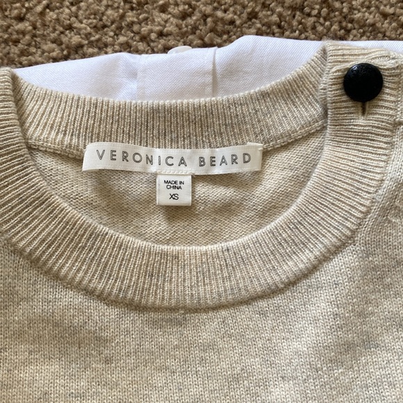 Veronica Beard Knot Mariner ivory and black striped sweater - Picture 4 of 4